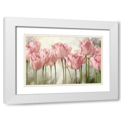 Nature Inspired I White Modern Wood Framed Art Print with Double Matting by Levashov, Igor