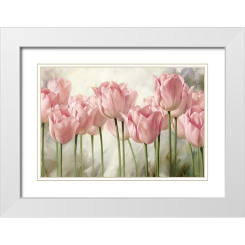 Nature Inspired I White Modern Wood Framed Art Print with Double Matting by Levashov, Igor
