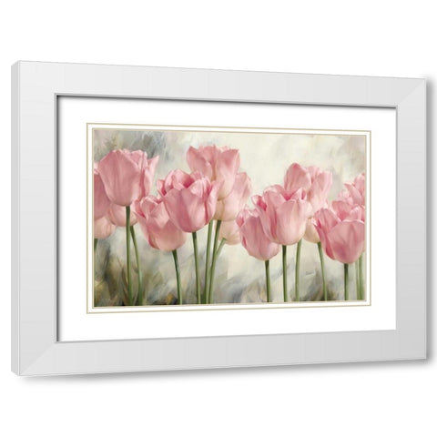Nature Inspired II White Modern Wood Framed Art Print with Double Matting by Levashov, Igor