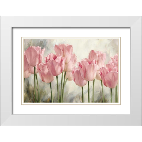 Nature Inspired II White Modern Wood Framed Art Print with Double Matting by Levashov, Igor