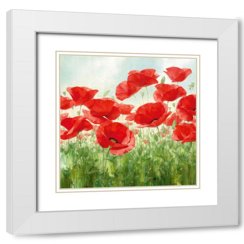 Holland Garden White Modern Wood Framed Art Print with Double Matting by Levashov, Igor