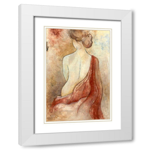 Le Bain White Modern Wood Framed Art Print with Double Matting by Tava Studios
