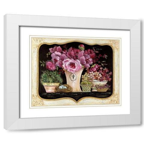 La Belle France White Modern Wood Framed Art Print with Double Matting by Tava Studios