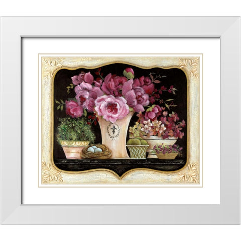 La Belle France White Modern Wood Framed Art Print with Double Matting by Tava Studios