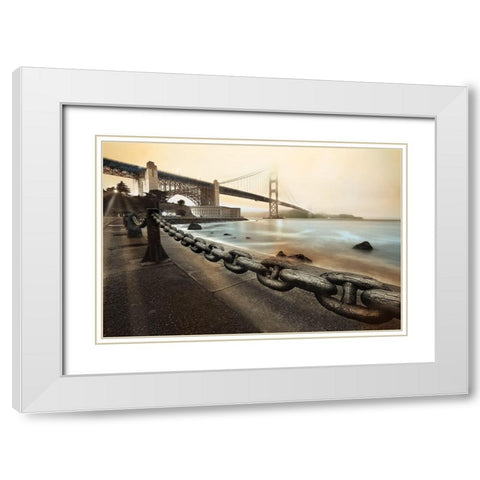 Unchained in Color White Modern Wood Framed Art Print with Double Matting by Reed, Aaron
