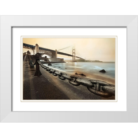 Unchained in Color White Modern Wood Framed Art Print with Double Matting by Reed, Aaron