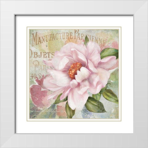 Parfum de Paris II White Modern Wood Framed Art Print with Double Matting by Robinson, Carol