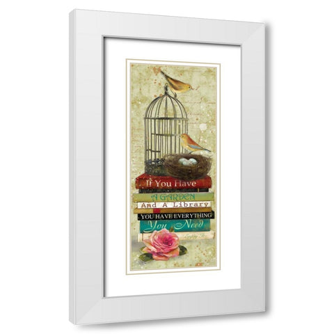Gardening Guide II White Modern Wood Framed Art Print with Double Matting by Robinson, Carol