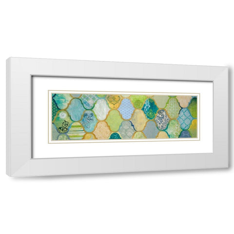 Moroccan Light II White Modern Wood Framed Art Print with Double Matting by Tava Studios