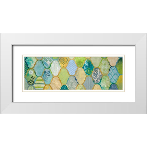 Moroccan Light II White Modern Wood Framed Art Print with Double Matting by Tava Studios