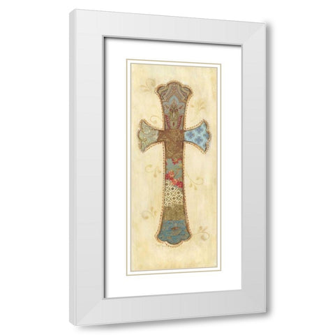 Before the Cross I White Modern Wood Framed Art Print with Double Matting by Tava Studios