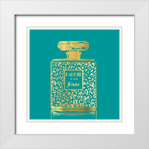 Pafum d Une Femme White Modern Wood Framed Art Print with Double Matting by Nan