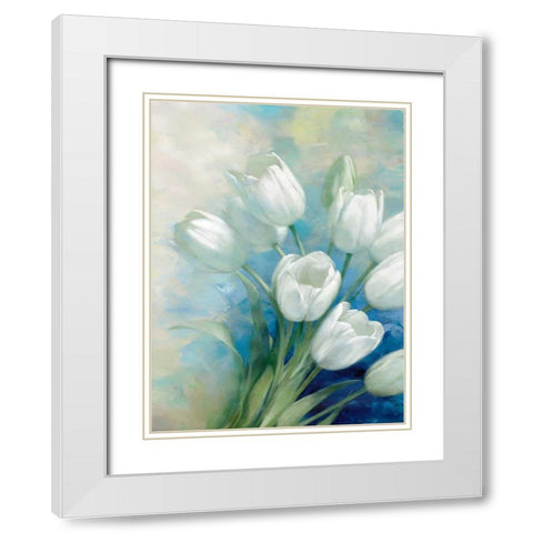 Holland Spring I White Modern Wood Framed Art Print with Double Matting by Daniels, Rogier