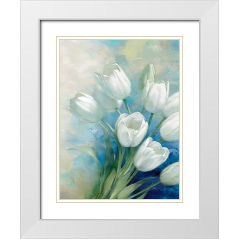 Holland Spring I White Modern Wood Framed Art Print with Double Matting by Daniels, Rogier