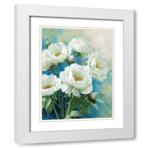 Holland Spring II White Modern Wood Framed Art Print with Double Matting by Daniels, Rogier