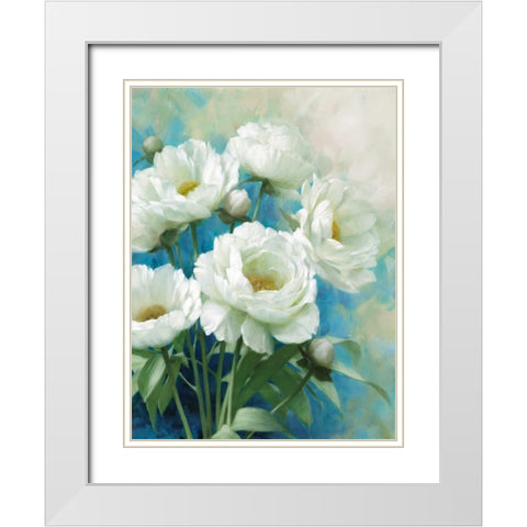 Holland Spring II White Modern Wood Framed Art Print with Double Matting by Daniels, Rogier