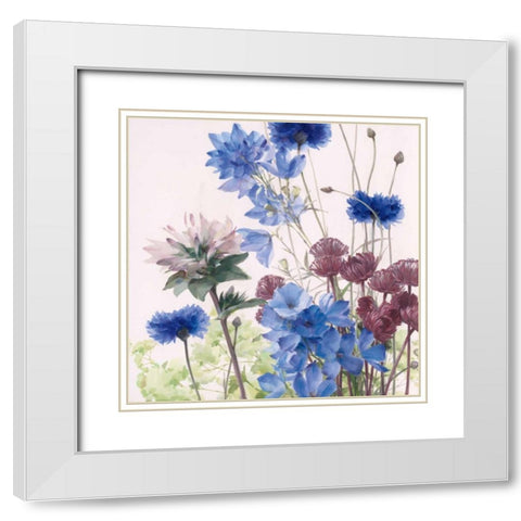 Mid Summer White Modern Wood Framed Art Print with Double Matting by Daniels, Rogier