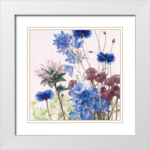 Mid Summer White Modern Wood Framed Art Print with Double Matting by Daniels, Rogier