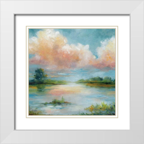 Quiet Spring White Modern Wood Framed Art Print with Double Matting by Robinson, Carol