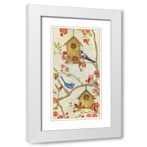 The Neighborhood White Modern Wood Framed Art Print with Double Matting by Tava Studios