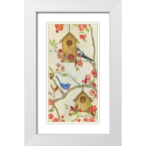 The Neighborhood White Modern Wood Framed Art Print with Double Matting by Tava Studios