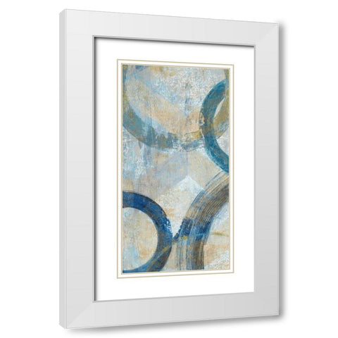 Round The Bend I White Modern Wood Framed Art Print with Double Matting by Tava Studios