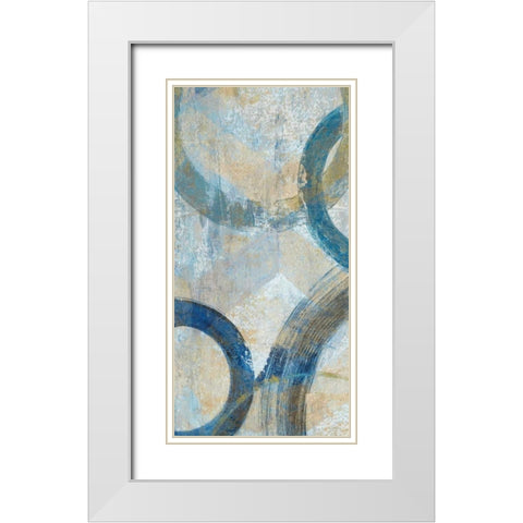 Round The Bend I White Modern Wood Framed Art Print with Double Matting by Tava Studios