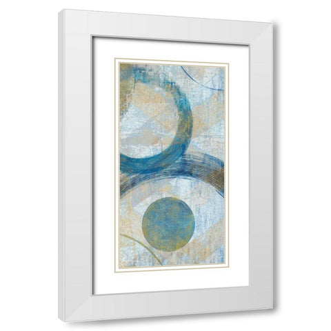 Round The Bend II White Modern Wood Framed Art Print with Double Matting by Tava Studios