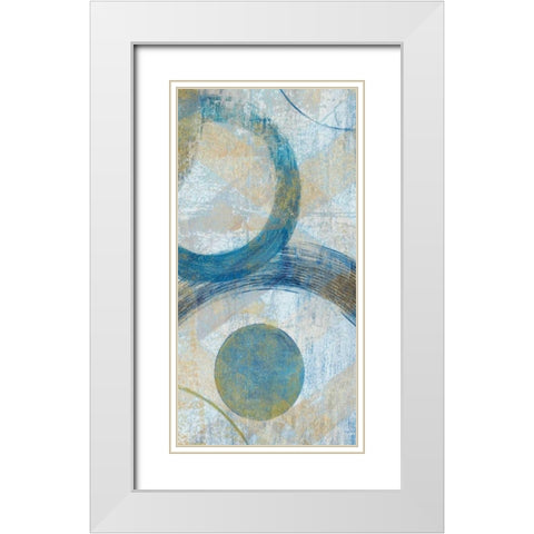 Round The Bend II White Modern Wood Framed Art Print with Double Matting by Tava Studios