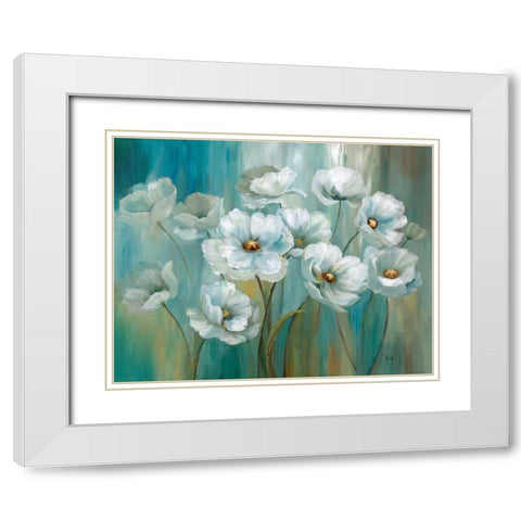 Amazing Morning White Modern Wood Framed Art Print with Double Matting by Nan