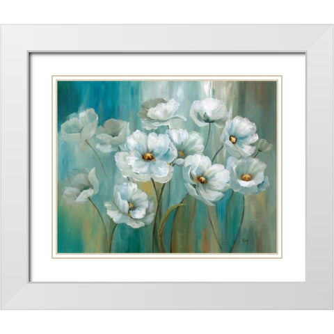 Amazing Morning White Modern Wood Framed Art Print with Double Matting by Nan