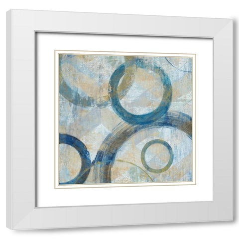 Bend I White Modern Wood Framed Art Print with Double Matting by Tava Studios