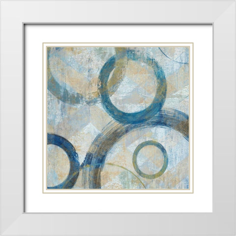 Bend I White Modern Wood Framed Art Print with Double Matting by Tava Studios