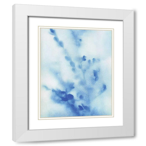 Misty Meadow Flowers White Modern Wood Framed Art Print with Double Matting by Craven, Katrina