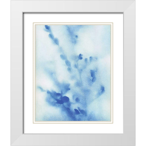Misty Meadow Flowers White Modern Wood Framed Art Print with Double Matting by Craven, Katrina