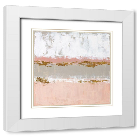 Sedona Sunrise White Modern Wood Framed Art Print with Double Matting by Tava Studios