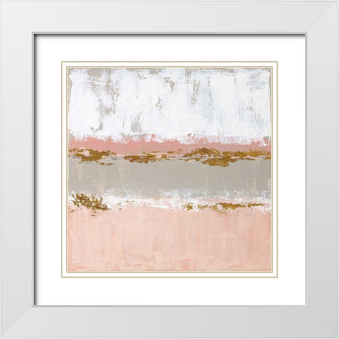 Sedona Sunrise White Modern Wood Framed Art Print with Double Matting by Tava Studios