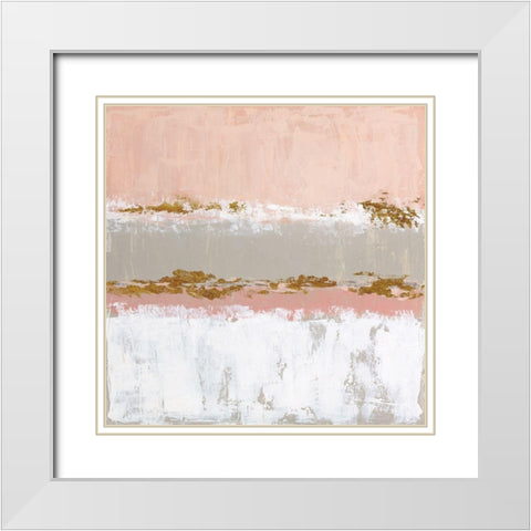 Sedona Sunset White Modern Wood Framed Art Print with Double Matting by Tava Studios