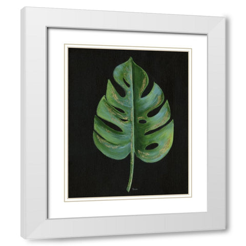 Midnight White Modern Wood Framed Art Print with Double Matting by Tava Studios