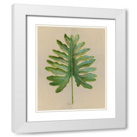 Oasis II White Modern Wood Framed Art Print with Double Matting by Tava Studios