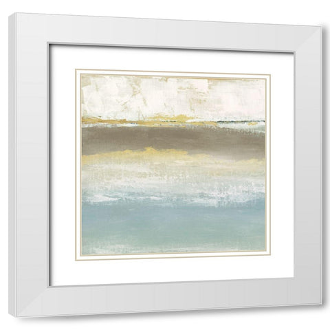 Soft Solace Detail I White Modern Wood Framed Art Print with Double Matting by Tava Studios