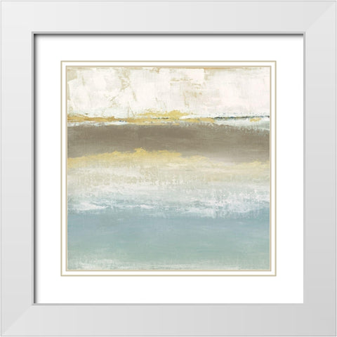 Soft Solace Detail I White Modern Wood Framed Art Print with Double Matting by Tava Studios