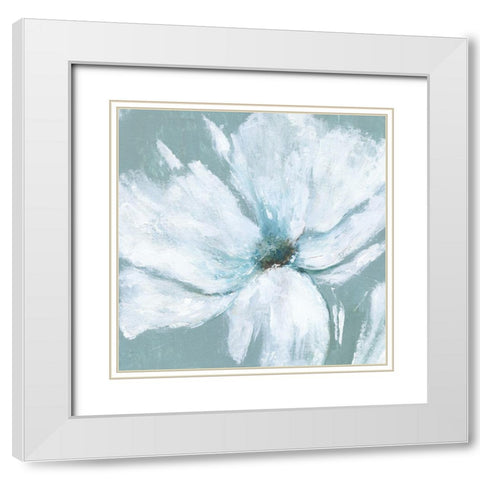 Summer Breeze White Modern Wood Framed Art Print with Double Matting by Tava Studios