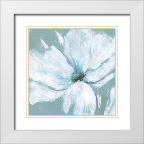 Summer Breeze White Modern Wood Framed Art Print with Double Matting by Tava Studios