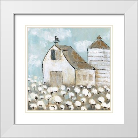 Mill Creek Farm II White Modern Wood Framed Art Print with Double Matting by Tava Studios