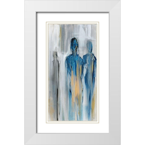 Just A Memory II White Modern Wood Framed Art Print with Double Matting by Jill, Susan