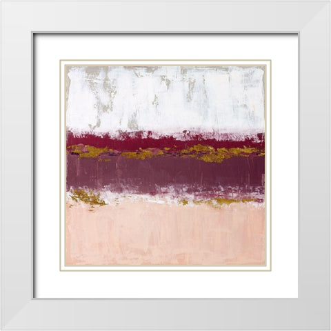 Springtime In White Modern Wood Framed Art Print with Double Matting by Tava Studios