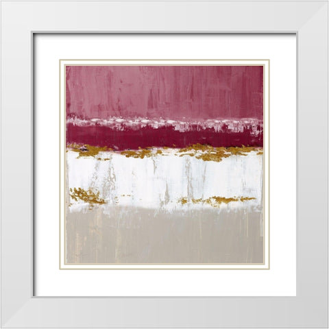 Springtime In White Modern Wood Framed Art Print with Double Matting by Tava Studios
