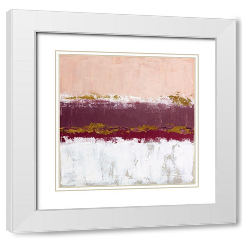 Springtime In White Modern Wood Framed Art Print with Double Matting by Tava Studios