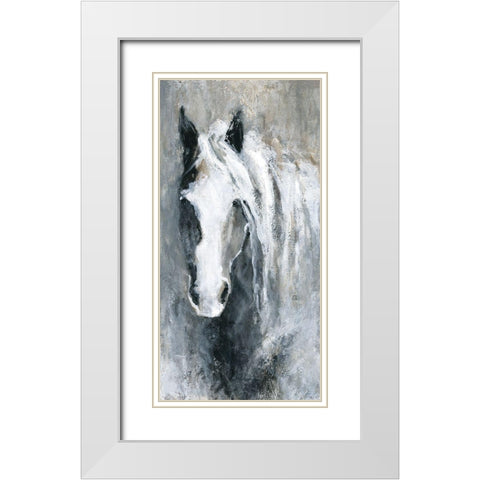 Morning Greeting White Modern Wood Framed Art Print with Double Matting by Robinson, Carol